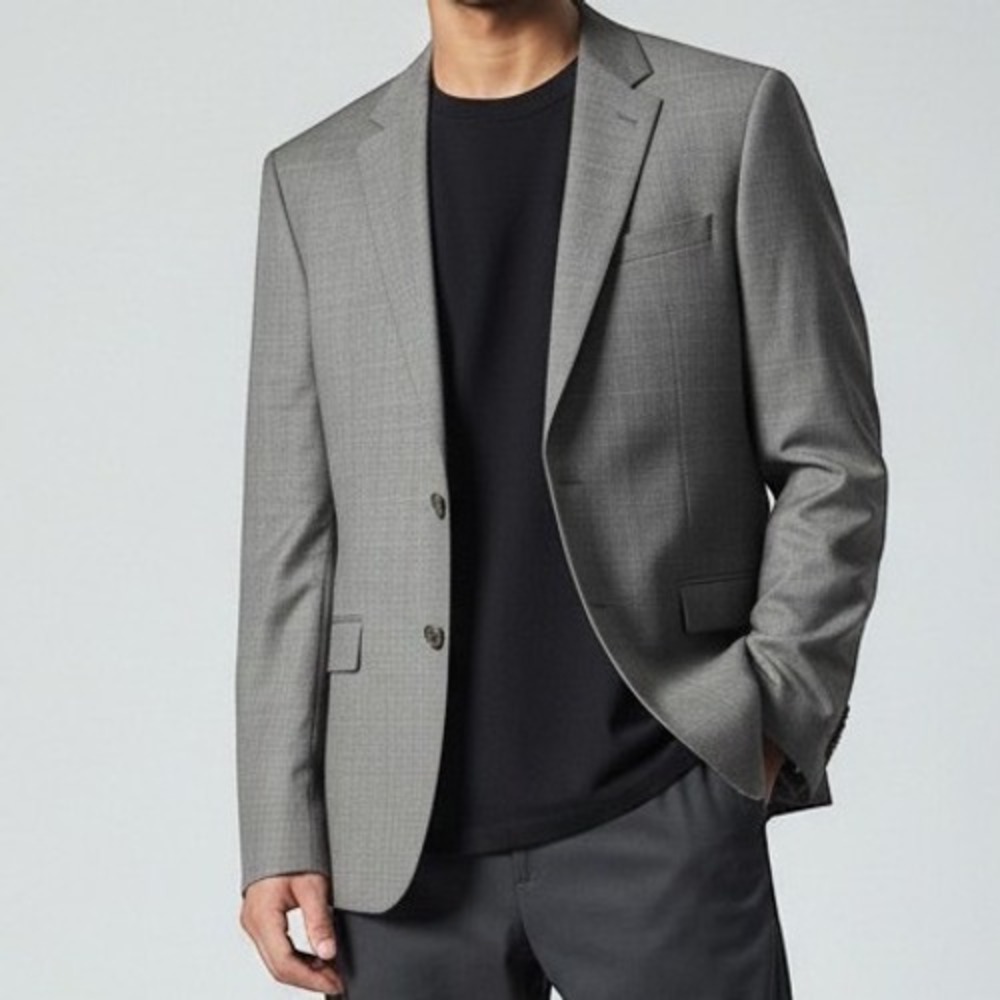 Lauren Ralph Lauren Blazer Mens Grey Glen Plaid Wool Sport Coat Canada RN 90736